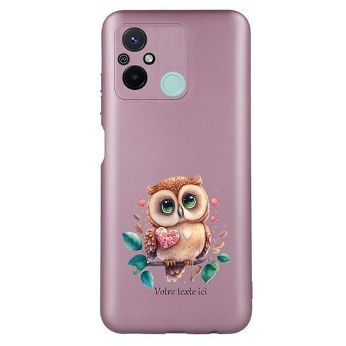 Coque Tpu Effet Metallique Rose Pour Redmi 12c Et 11a Chouette Et C... on Productcaster.