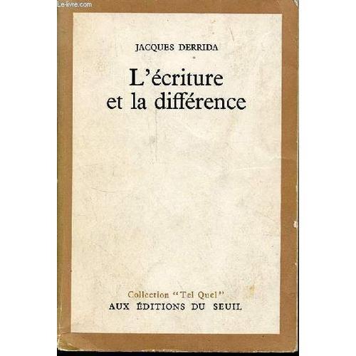 L Écriture Et La Différence - Collection Tel Quel . on Productcaster.