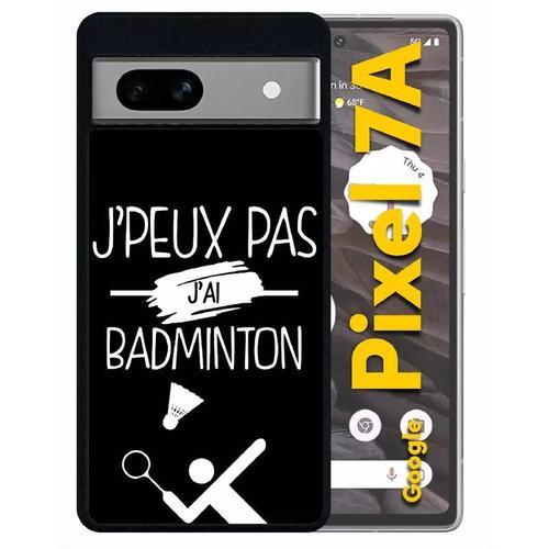 Coque Pour Pixel 7a - J Peux Pas J Ai Badminton 2 - Silicone - Noir on Productcaster.