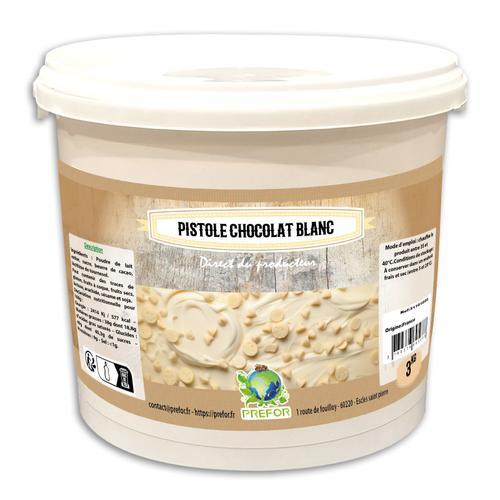 Pistole Chocolat Blanc 33% Seau 3kg on Productcaster.