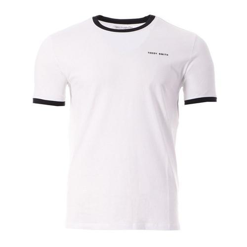 T-Shirt Blanc Homme Teddy Smith 2r on Productcaster.