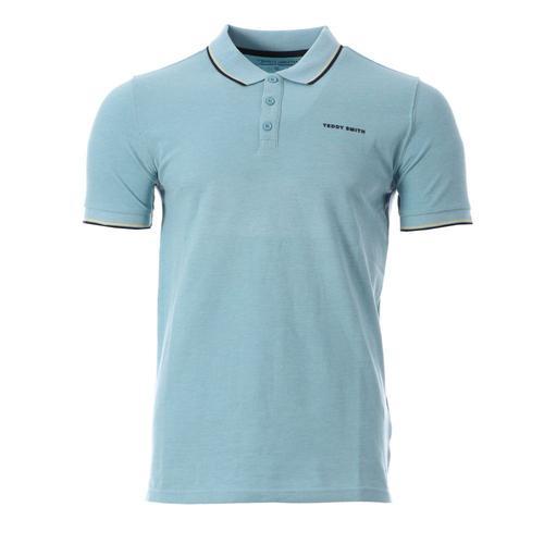 Polo Bleu Homme Teddy Smith Pasian 2 on Productcaster.