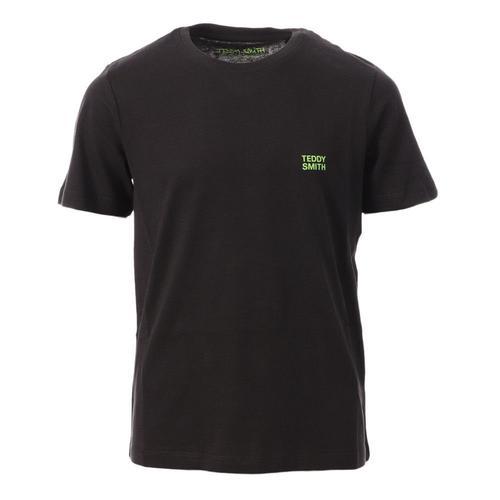 T-Shirt Noir Garçon Teddy Smith 61007414d on Productcaster.