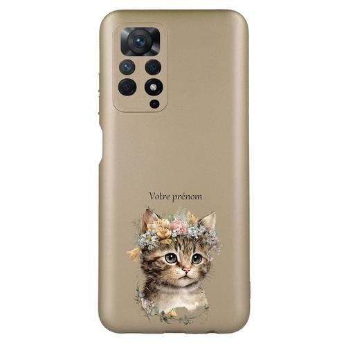 Coque Tpu Effet Metallique Dore Pour Redmi Note 11 Pro 5g Chat Boho... on Productcaster.