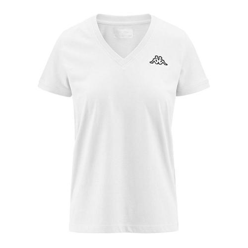 T-Shirt Blanc Femme Kappa Cabou on Productcaster.