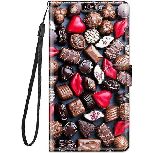 Coque Cuir Pour Huawei P30 Lite Etui A Rabat Motif Dessin Pour Fill... on Productcaster.