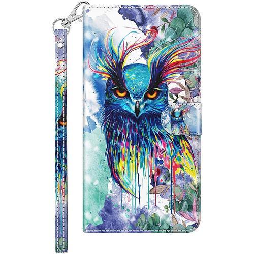 Coque Cuir Pour Samsung Galaxy A12 / M12 Etui A Rabat Mignon Motif ... on Productcaster.