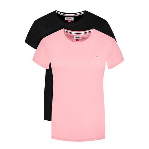 X2 T-Shirts Marine/Rose Femme Tommy Hilfiger Jersey on Productcaster.