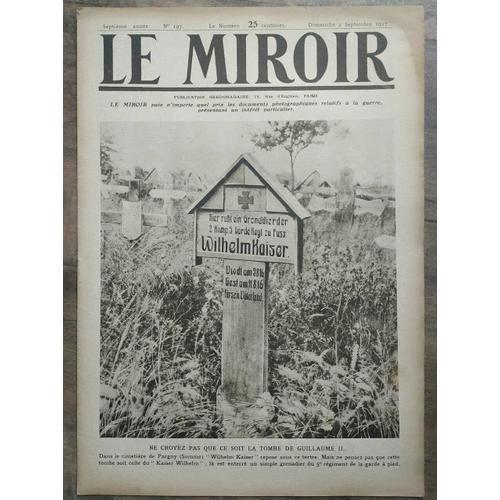 Le Miroir N197 2 Septembre 1917 on Productcaster.