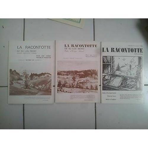 Lot 3 Revues La Racontotte De Su Lou Mont 6 11 Et 14 1978 1980 1982 on Productcaster.