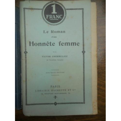 Le Roman D'une Honnête Femme Librairie Hachette Cie on Productcaster.