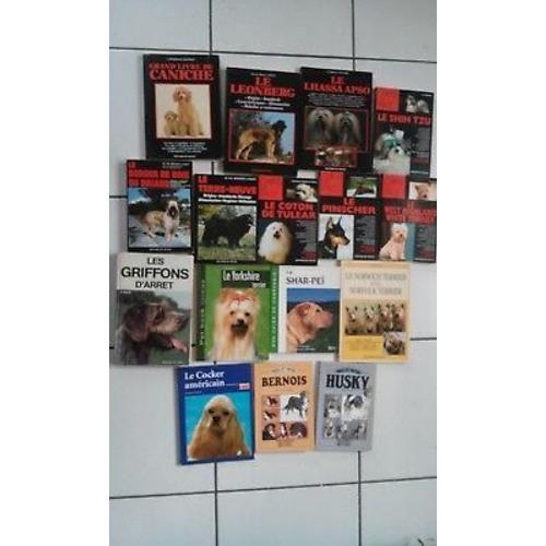 Lot 16 Livres Sur Les Chiens Bernois Husky Leonberg Lhassa Apso Shi... on Productcaster.