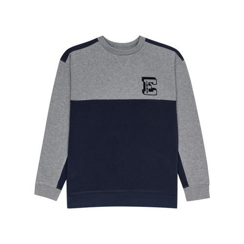 Element Junior - Sweat Col Rond - Marine Et Gris on Productcaster.