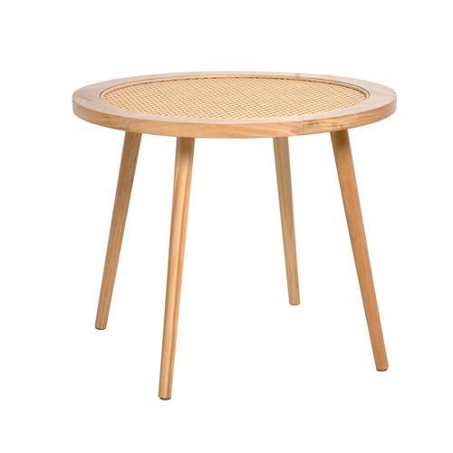 Table D'appoint "Palma" En Bois - Beige - D 60 X H 45 Cm on Productcaster.