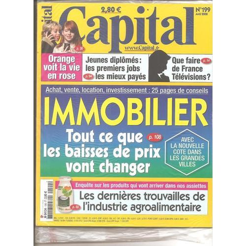 Capital N° 199 : Immobilier Tout Ce Que Les Baisses De Prix Vont C... on Productcaster.