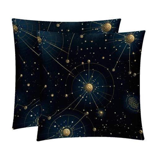 Soft And Comfortable Plush Pillow Covers - Holiday Gemini Zodiac De... on Productcaster.