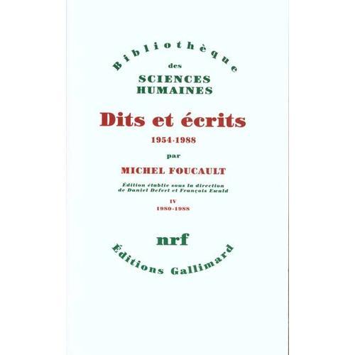 Dis Et Ecrits 1954- 1988 - Tome 4 on Productcaster.