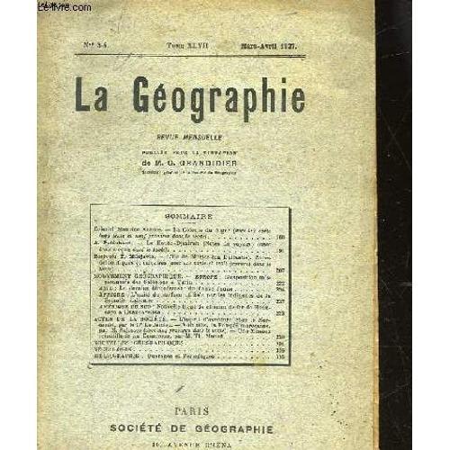 La Geographie - N° 3-4 - Tome47 - Revue Mensuelle on Productcaster.