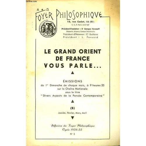 Foyer Philosophique N°3, Cycle 1954 - 1955 (B) on Productcaster.