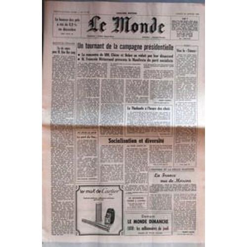 Monde (Le) N° 11193 Du 24/01/1981 on Productcaster.