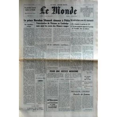 Monde (Le) N° 10557 Du 09/01/1979 on Productcaster.