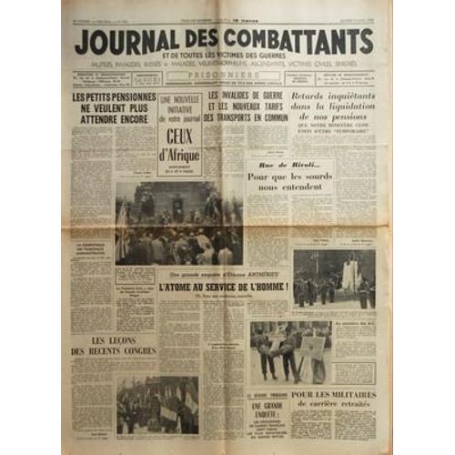 Journal Des Combattants N° 522 Du 09/06/1956 on Productcaster.