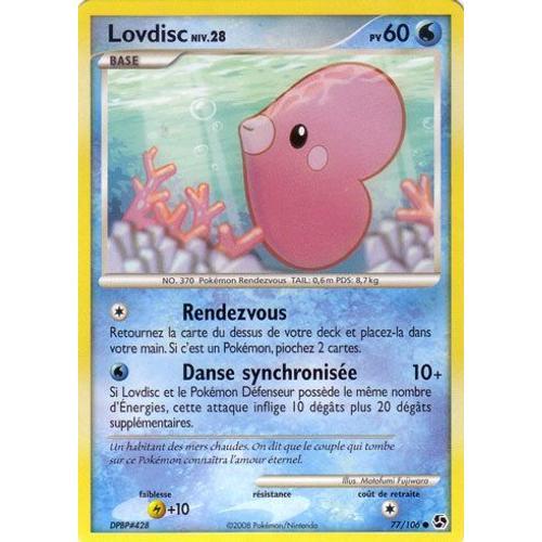 Carte Pokémon - Lovdisc Niv.28 60pv - Diamant Et Perle: Duels Au So... on Productcaster.