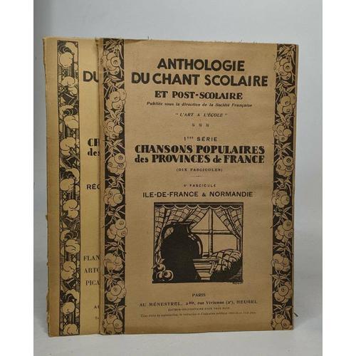 Lot De 2 ""Anthologie Du Chant Scolaire Et Post-Scolaire"": 4e Fasc... on Productcaster.