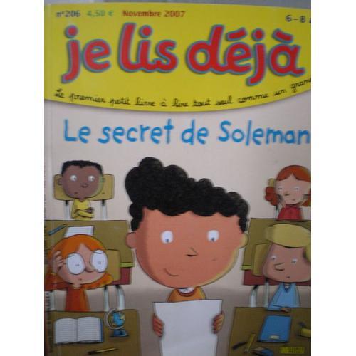 Je Lis Déjà N° 206 : Le Secret De Soleman on Productcaster.