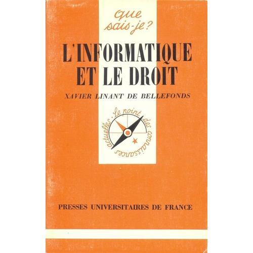 L'informatique Et Le Droit. on Productcaster.