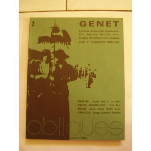 Genet : Entretien - Michel Butor Et La Poésie - Piranese - Barthes ... on Productcaster.