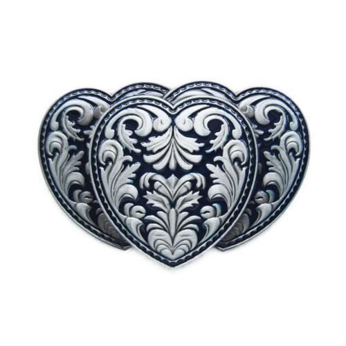 Boucle De Ceinture Trois Coeur Celtic Bleu Homme Femme Rock on Productcaster.