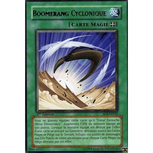 Boomerang Cyclonique -Yu-Gi-Oh 6 Soi-Fr042 on Productcaster.