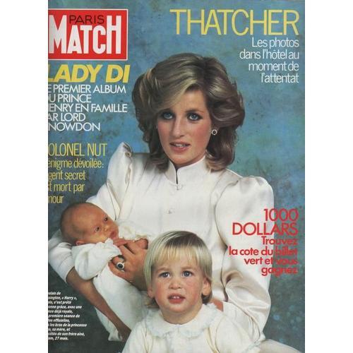 Paris Match N° 1848 : 10-1984 Lady Di/Julio Iglesias/Francis Huste... on Productcaster.