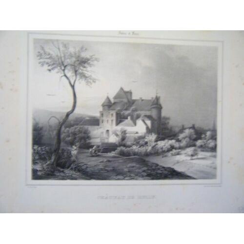 Lithographie 19ème Chateau De Rully Saone Et Loire on Productcaster.