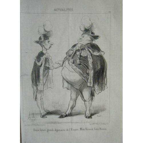 Lithographie Originale De Daumier 19ème Actualites Mimi Veron Coco ... on Productcaster.