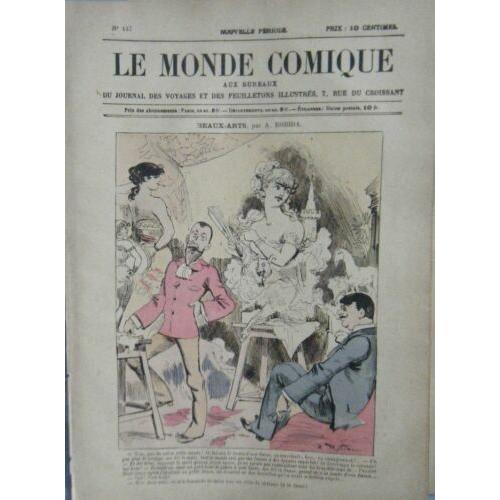 Le Monde Comique N° 137 Vers 1880 Gravure En Couleur De Robida Beau... on Productcaster.