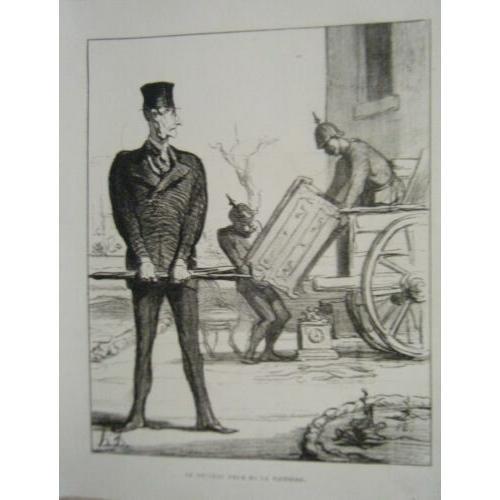 Lithographie Daumier 19ème Delteil 3849 Tirage Blanc Nouveau Char L... on Productcaster.