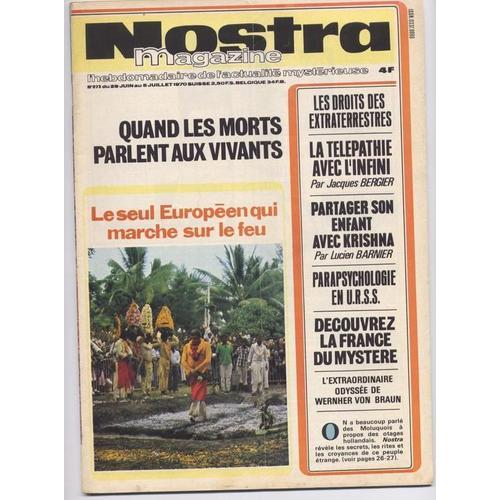 Nostra Magazine N° 273 : Quand Les Morts Parlent Aux Vivants on Productcaster.