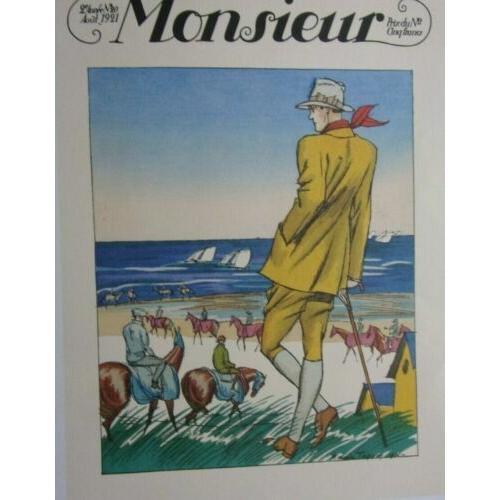 Retirage Page Revue Monsieur N° 20 1921 D'apres Dessin Maurice Taquoy on Productcaster.