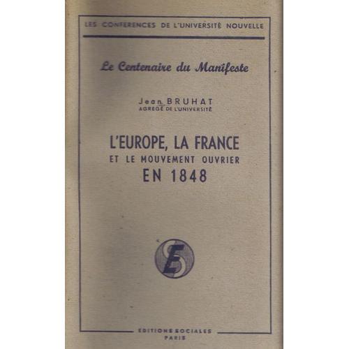 L'europe, La France Et Le Mouvement Ouvrier En 1848 on Productcaster.