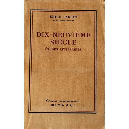 Dix-Neuvieme Siecle - Etudes Litteraires on Productcaster.