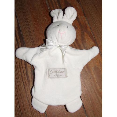 Lapin Marionnette Doudou Et Compagnie Calidoux Nature Blanc Peluche... on Productcaster.