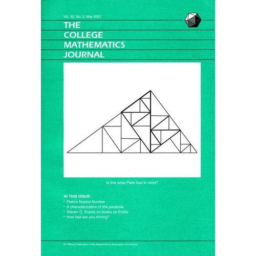 The College Mathematics Journal, Volume 32 N° 3 on Productcaster.