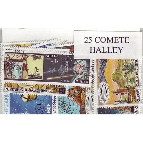 Comete De Halley - Lot De 25 Timbres Differents Du Monde Entier on Productcaster.