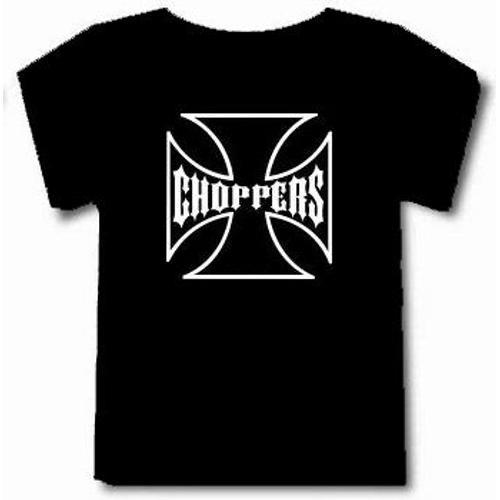 T-Shirt Autre Choppers Croix De Malte Musique Bikers Gammée De Fer ... on Productcaster.