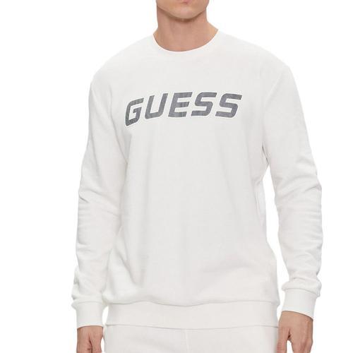 Sweat Blanc Homme Guess Lugh on Productcaster.