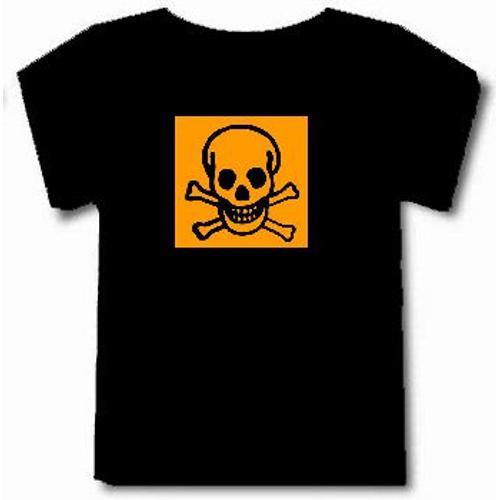 T-Shirt Autre Panneaux Tête De Mort Produits Dangereux on Productcaster.