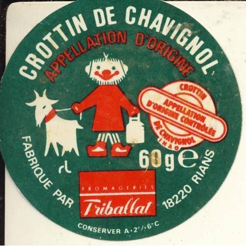 Etiquette De Fromage - Crottin De Chavignol Fromageries Triballat on Productcaster.