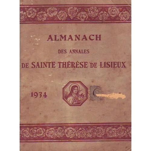 Almanach Des Anales De Sainte Therese De Lisieux on Productcaster.